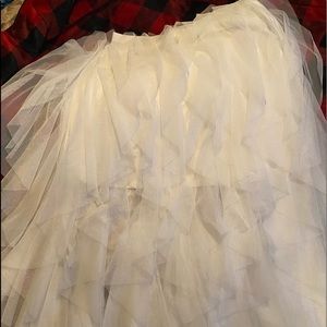 White tulle skirt